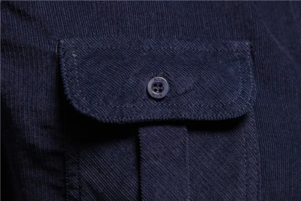 Camisa Masculina,  100% Algodão, Veludo, Slim. - Imagem 6