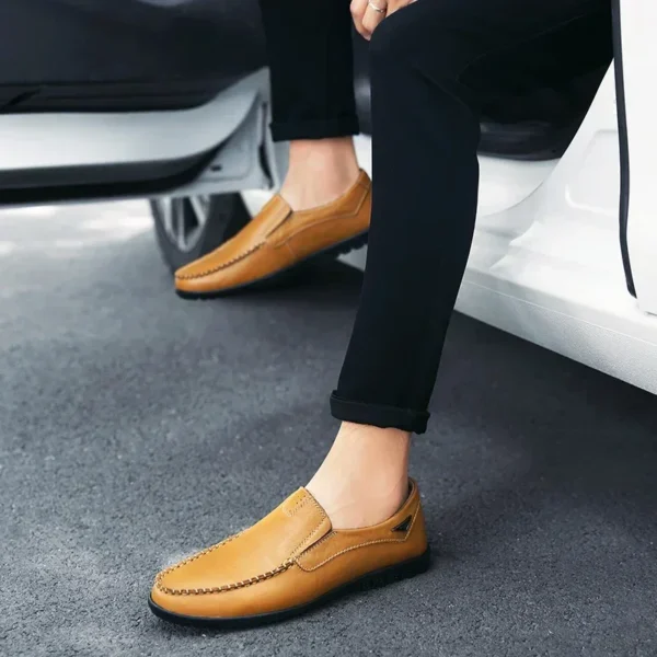 Sapatos Masculino de couro genuíno Gumrukfree, conforto e Leveza. - Imagem 6