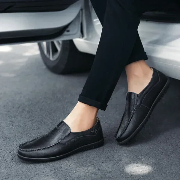 Sapatos Masculino de couro genuíno Gumrukfree, conforto e Leveza. - Imagem 4
