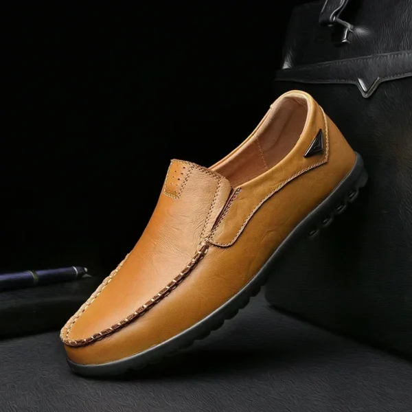 Sapatos Masculino de couro genuíno Gumrukfree, conforto e Leveza. - Imagem 5