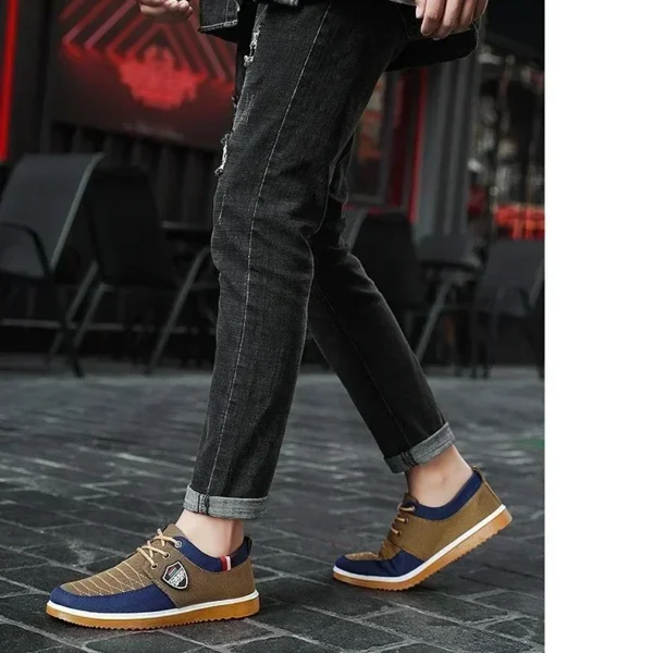 Sapatênis Masculinos mocassins vulcanizados, malha Leve. - Imagem 5