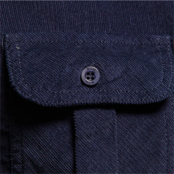 Camisa Masculina,  100% Algodão, Veludo, Slim. - Imagem 5