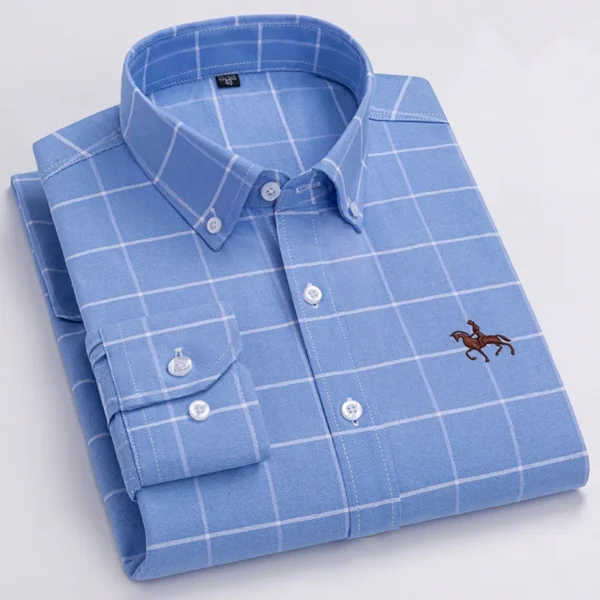 Camisa 100% algodão Oxford, Streetwear - Imagem 4