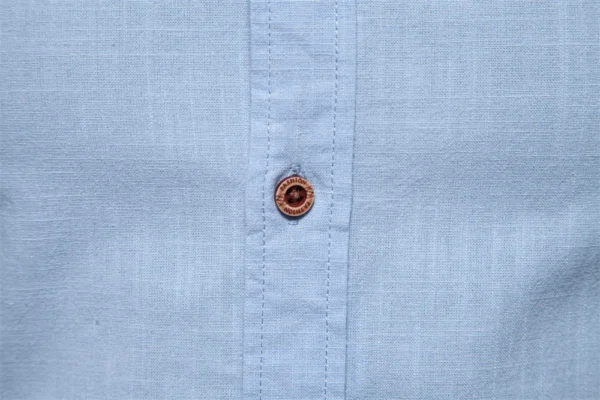 Camisa Masculina monocromática, 100% algodão, Gola alta. - Imagem 13