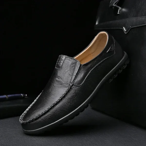 Sapatos Masculino de couro genuíno Gumrukfree, conforto e Leveza. - Imagem 3
