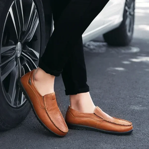 Sapatos Masculino de couro genuíno Gumrukfree, conforto e Leveza. - Imagem 2