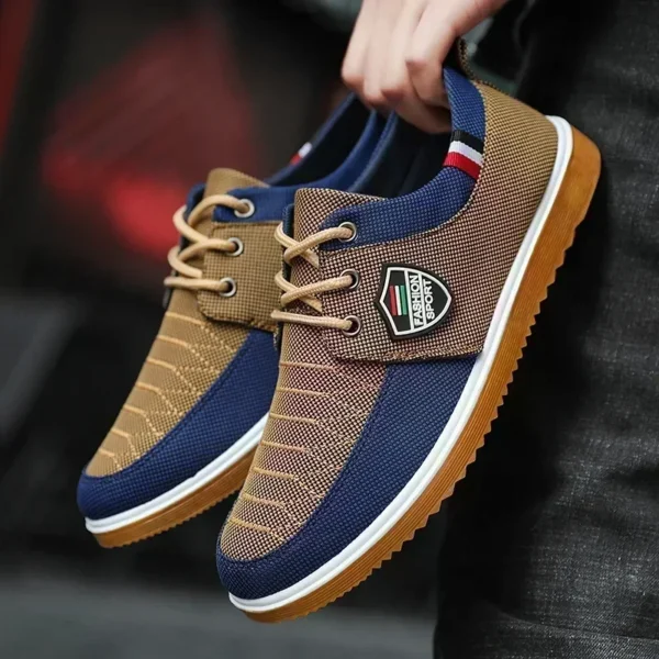 Sapatênis Masculinos mocassins vulcanizados, malha Leve. - Imagem 4