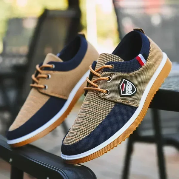 Sapatênis Masculinos mocassins vulcanizados, malha Leve. - Imagem 3