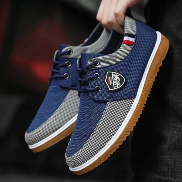Sapatênis Masculinos mocassins vulcanizados, malha Leve. - Imagem 2